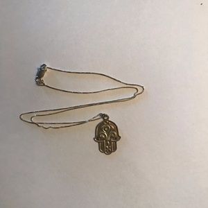 Sterling silver Hamsa/Hand necklace